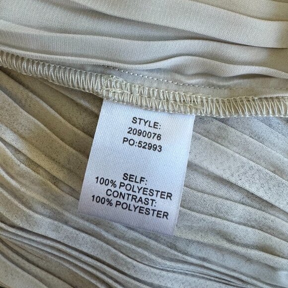 Title: Current Air Light Beige Sleeveless Tiered Dress - Size S - Picture 6 of 7